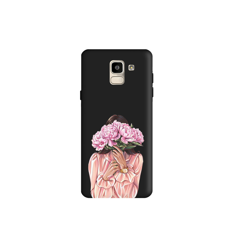 کاور طرح دخترانه گل کد y6723 مناسب برای گوشی موبایل سامسونگ Galaxy A6 2018