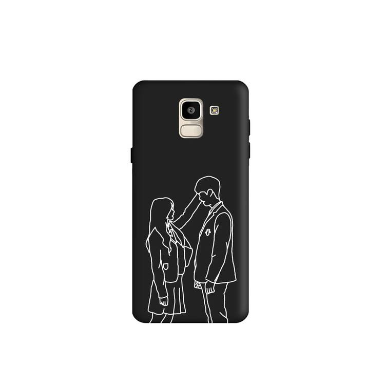 کاور طرح عاشقانه مینیمال کد y6738 مناسب برای گوشی موبایل سامسونگ Galaxy A6 2018