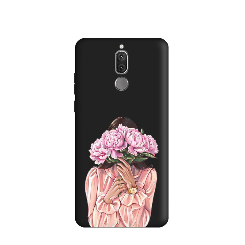 کاور طرح دخترانه گل کد u1051 مناسب برای گوشی موبایل هوآوی Mate 10 Lite