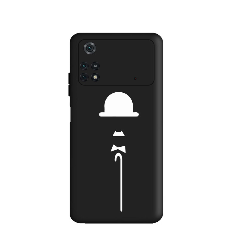 کاور قاب گارد طرح چارلی چاپلین کد s6806 مناسب برای گوشی موبایل شیائومی Poco M4 Pro 4G