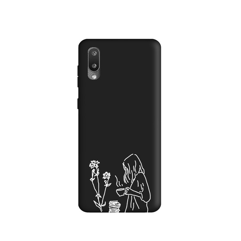 کاور طرح دخترانه مینیمال کد y141 مناسب برای گوشی موبایل سامسونگ Galaxy A02 \ A022