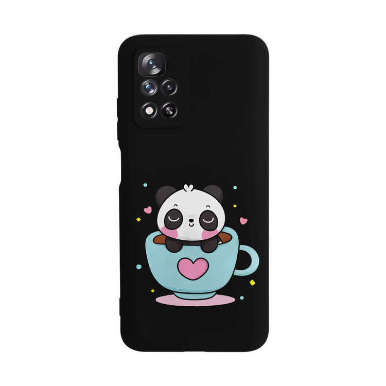 کاور قاب گارد طرح پاندا دخترانه کد s6130 مناسب برای گوشی موبایل شیائومی Redmi Note 11 5G / Poco M4 Pro 5G