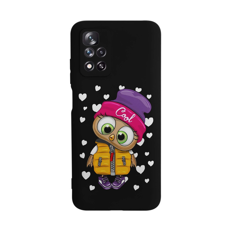 کاور قاب گارد طرح جغد دخترانه کد s6195 مناسب برای گوشی موبایل شیائومی Redmi Note 11T 5G