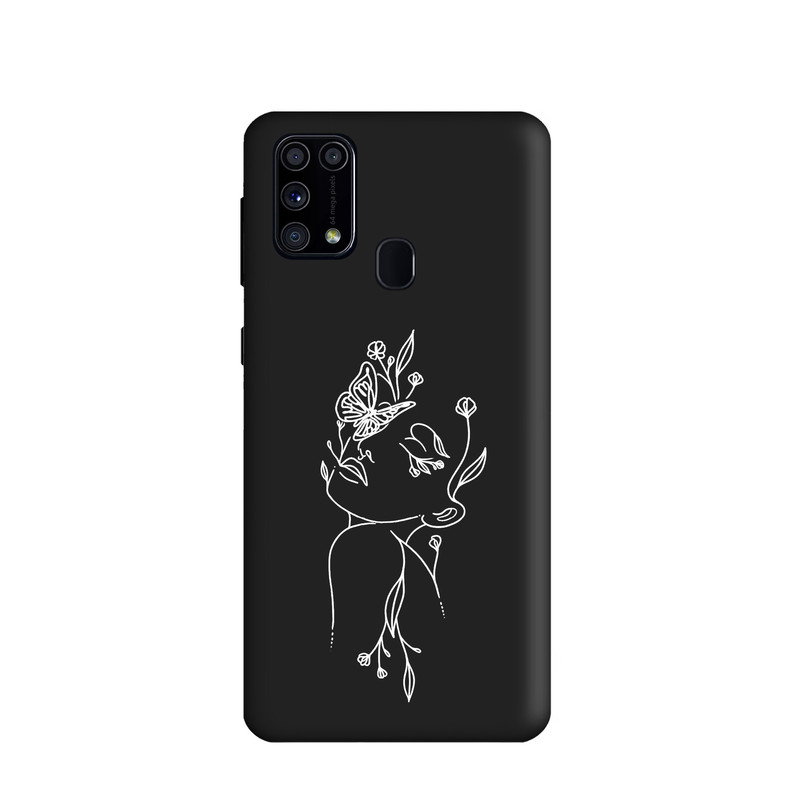 کاور طرح مینیمال دخترانه کد y3845 مناسب برای گوشی موبایل سامسونگ Galaxy M31