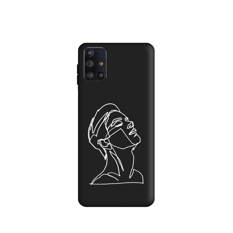 کاور طرح چهره مینیمال پسرانه کد y3870 مناسب برای گوشی موبایل سامسونگ Galaxy M31S
