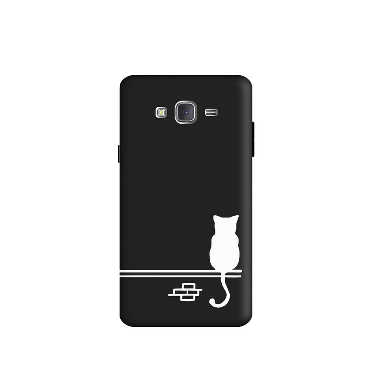 کاور طرح گربه مینیمال کد u2889 مناسب برای گوشی موبایل سامسونگ Galaxy J3 2015 / J3 2016