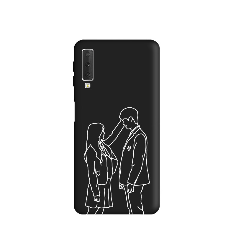کاور طرح عاشقانه مینیمال کد y2083 مناسب برای گوشی موبایل سامسونگ Galaxy A750 / A7 2018