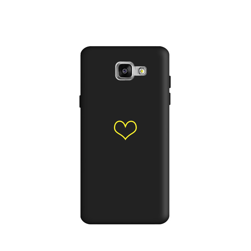 کاور طرح قلب زرد کد y1891 مناسب برای گوشی موبایل سامسونگ Galaxy A7 2016 / A710