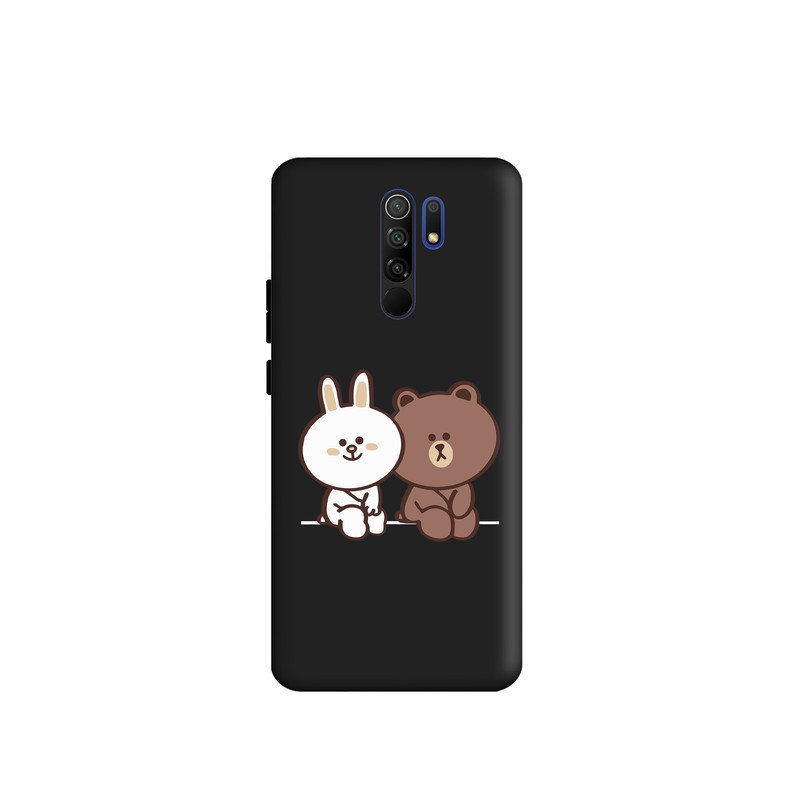کاور طرح خرس و خرگوش لاین کد s2776 مناسب برای گوشی موبایل شیائومی Redmi 9