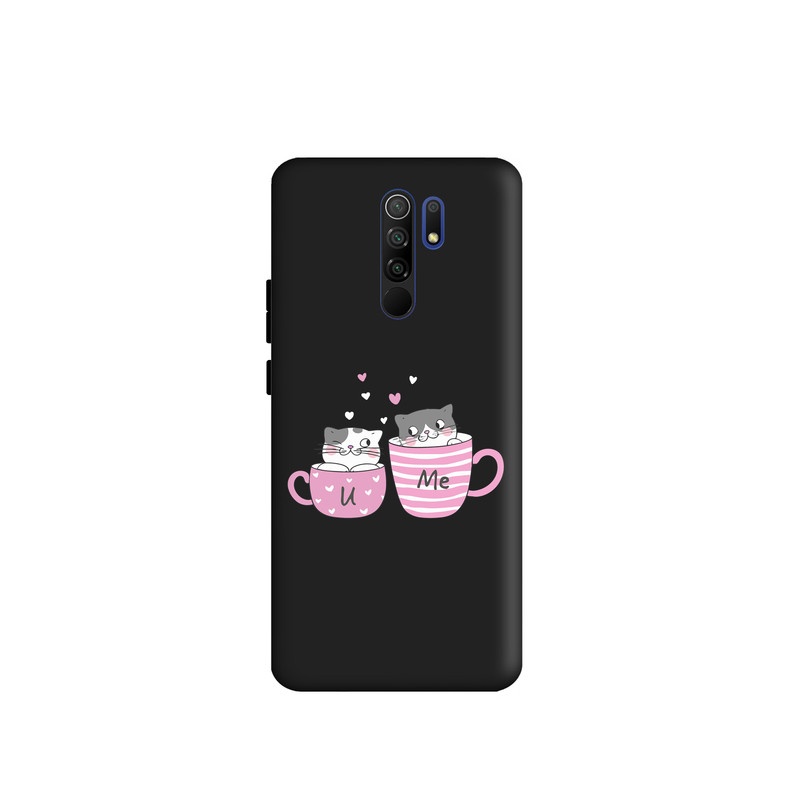 کاور طرح گربه فنجون کد s2798 مناسب برای گوشی موبایل شیائومی Redmi 9