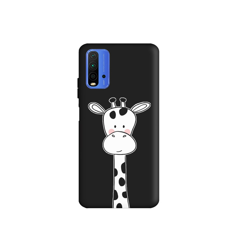 کاور طرح زرافه سفید کد s2837 مناسب برای گوشی موبایل شیائومی Redmi 9T