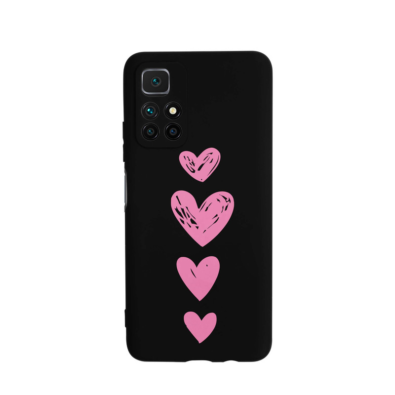 کاور قاب گارد طرح قلب صورتی کد s6533 مناسب برای گوشی موبایل شیائومی Redmi 10 / Redmi 10 Prime