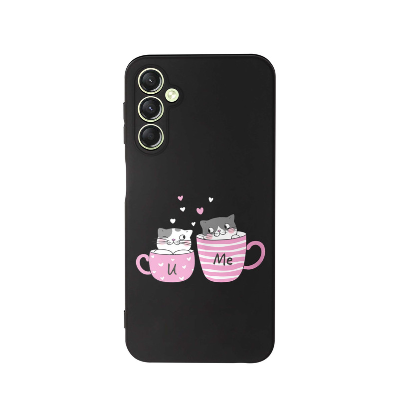 کاور طرح گربه فنجون کد s4100 مناسب برای گوشی موبایل سامسونگ Galaxy A34