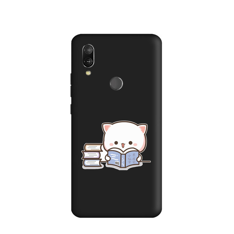 کاور طرح گربه و کتاب کد y8986 مناسب برای گوشی موبایل شیائومی Redmi Note 7 / Redmi Note 7pro