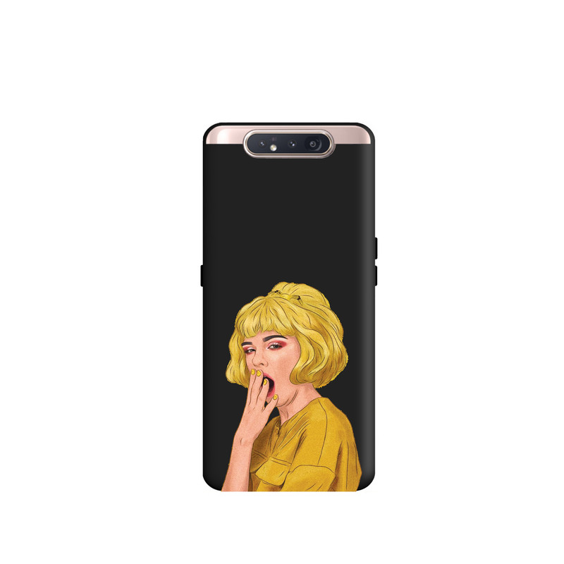 کاور طرح دختر خوابالو کد y1051 مناسب برای گوشی موبایل سامسونگ Galaxy A80