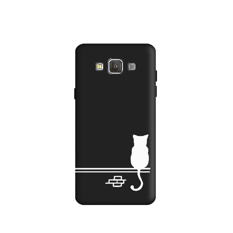 کاور طرح گربه مینیمال کد y1498 مناسب برای گوشی موبایل سامسونگ Galaxy A5 2015/A500