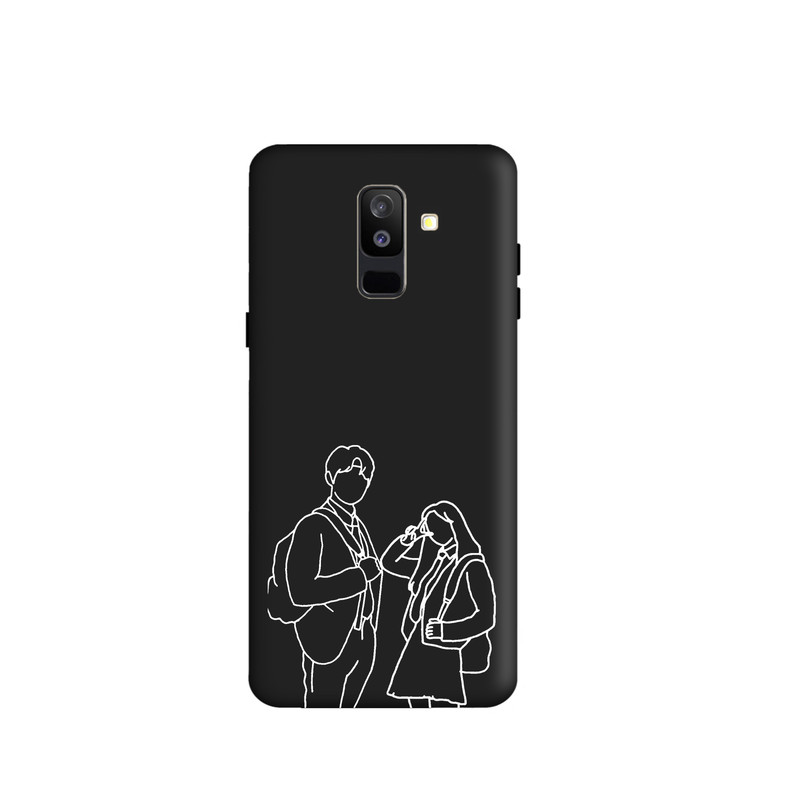 کاور طرح عاشقانه مینیمال کد y705 مناسب برای گوشی موبایل سامسونگ Galaxy A6PLUS