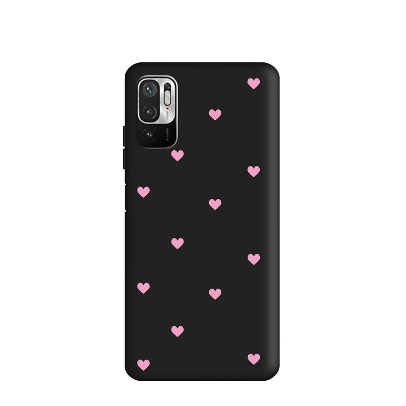 کاور طرح قلب صورتی کد y9378 مناسب برای گوشی موبایل شیائومی Redmi Note 10 5G