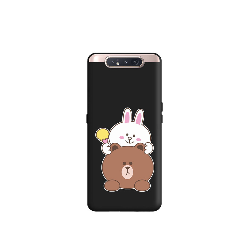 کاور قاب گارد طرح خرگوشی و خرسی کد s8136 مناسب برای گوشی موبایل سامسونگ Galaxy A80