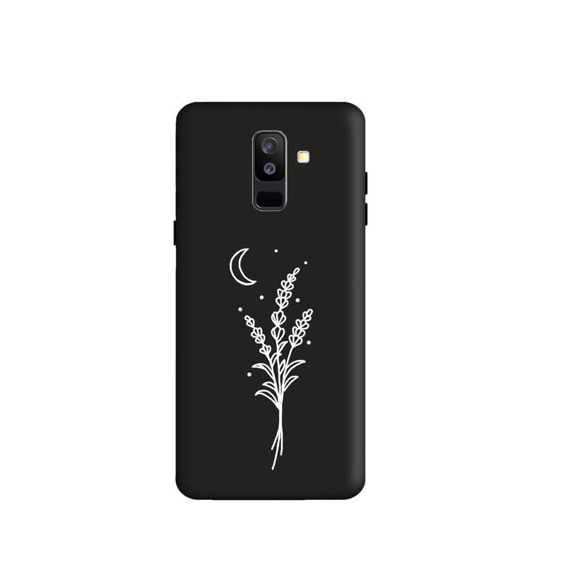 کاور قاب گارد طرح گل و ماه کد s8240 مناسب برای گوشی موبایل سامسونگ Galaxy A6 Plus