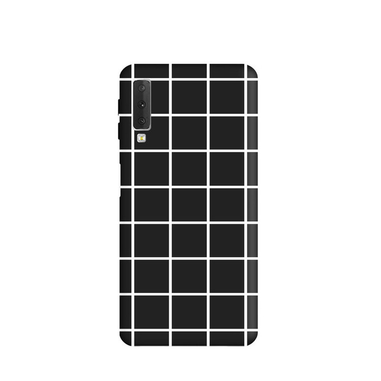 کاور قاب گارد طرح چهارخونه کد s8243 مناسب برای گوشی موبایل سامسونگ Galaxy A7 2018 / A750