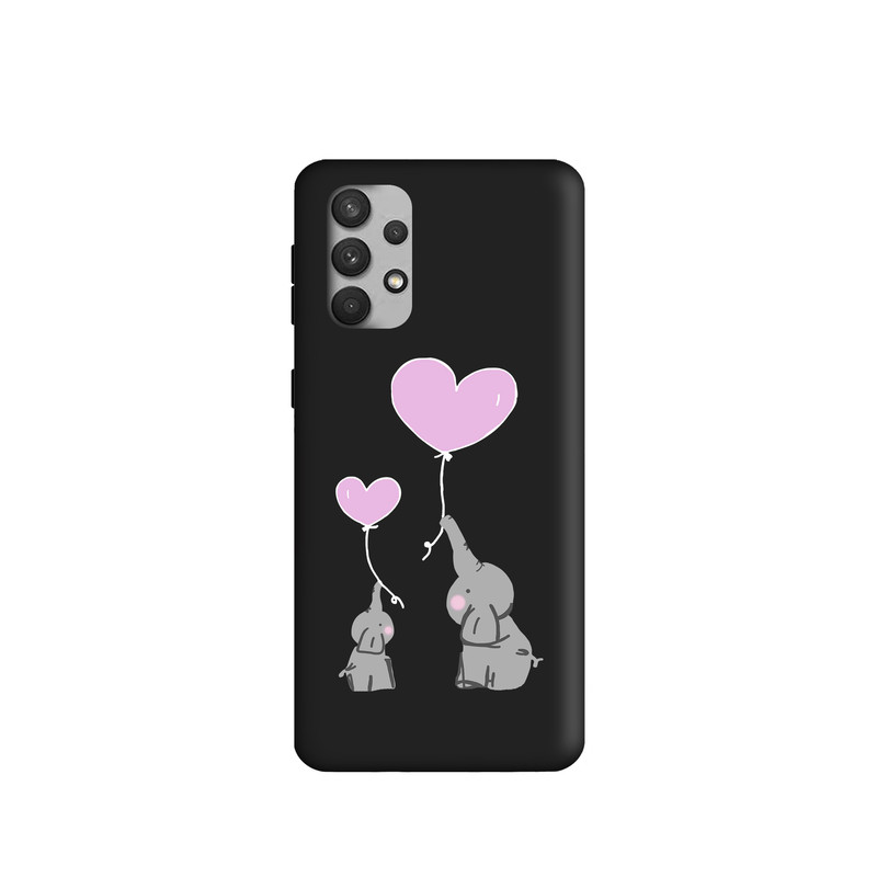 کاور طرح فیل قلب صورتی کد s1925 مناسب برای گوشی موبایل سامسونگ Galaxy A32 4G