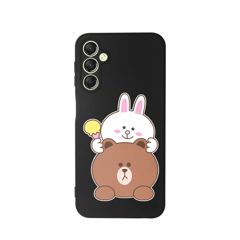 کاور قاب گارد طرح خرگوشی و خرسی کد s11814 مناسب برای گوشی موبایل سامسونگ Galaxy A25