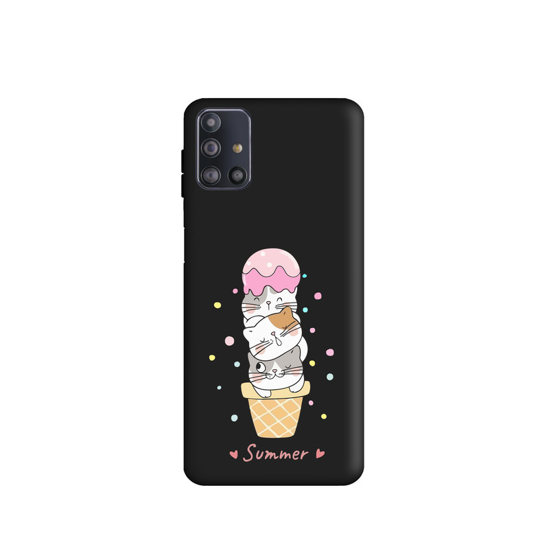 کاور طرح بستنی گربه ای کد s564 مناسب برای گوشی موبایل سامسونگ Galaxy M31s