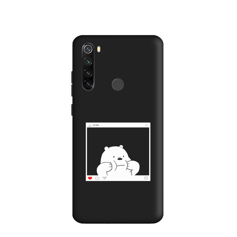 کاور طرح خرس کله فندقی کد y9037 مناسب برای گوشی موبایل شیائومی Redmi Note 8T