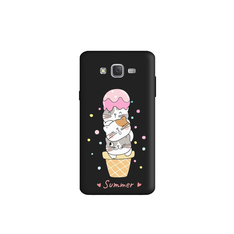 کاور طرح بستنی گربه ای کد s2299 مناسب برای گوشی موبایل سامسونگ Galaxy J5 2015 / j500