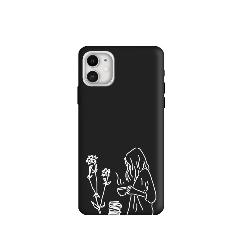 کاور طرح دخترانه مینیمال کد u4356 مناسب برای گوشی موبایل اپل iPhone 11