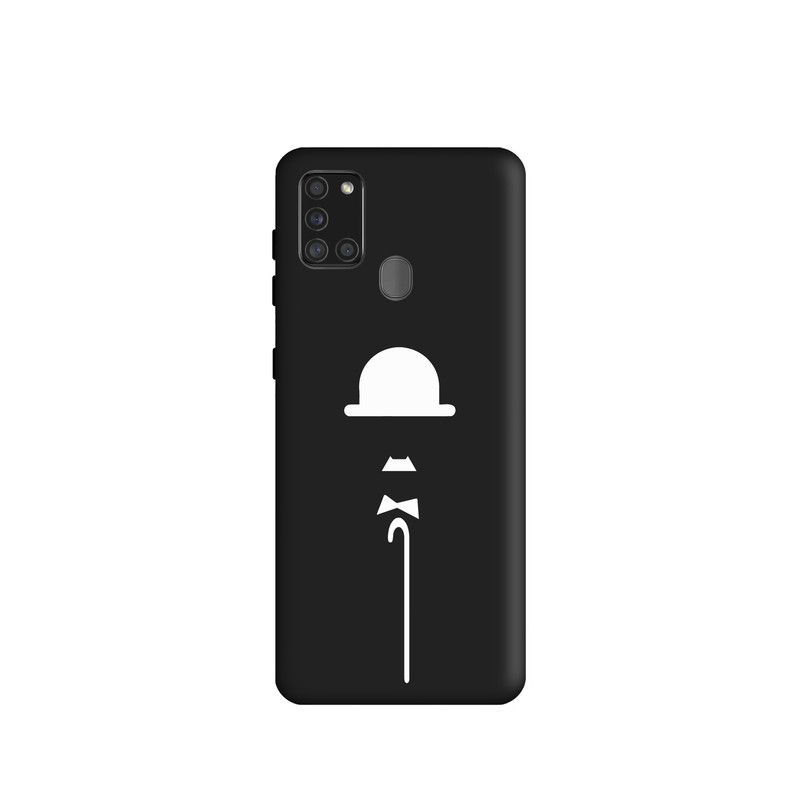 کاور طرح چارلی چاپلین کد s733 مناسب برای گوشی موبایل سامسونگ Galaxy A21s