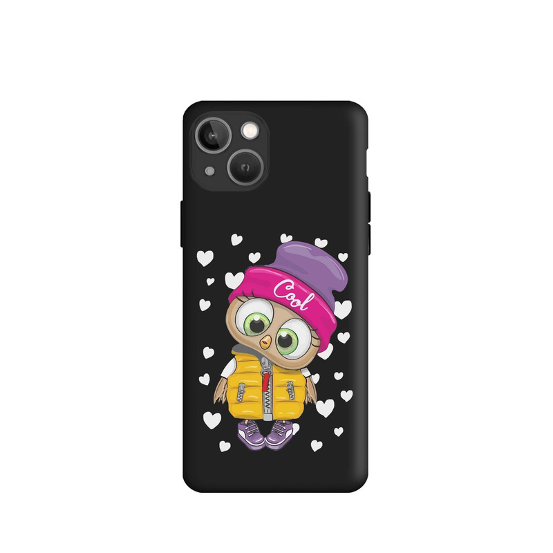 کاور طرح جغد دخترانه کد s5829 مناسب برای گوشی موبایل اپل iphone 13 mini
