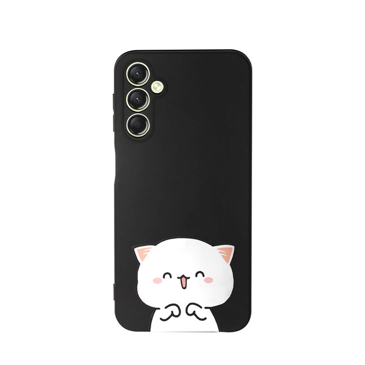 کاور طرح گربه فانتزی دخترانه کد s4239 مناسب برای گوشی موبایل سامسونگ Galaxy A24