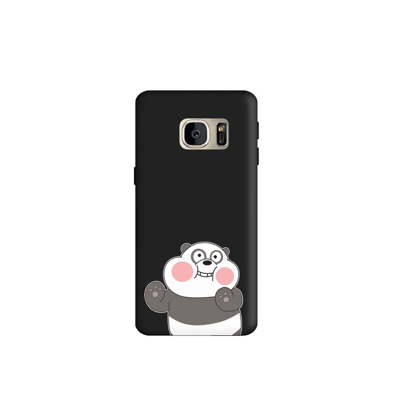 کاور طرح پاندای کله فندقی کد s4727 مناسب برای گوشی موبایل سامسونگ Galaxy S7 Edge