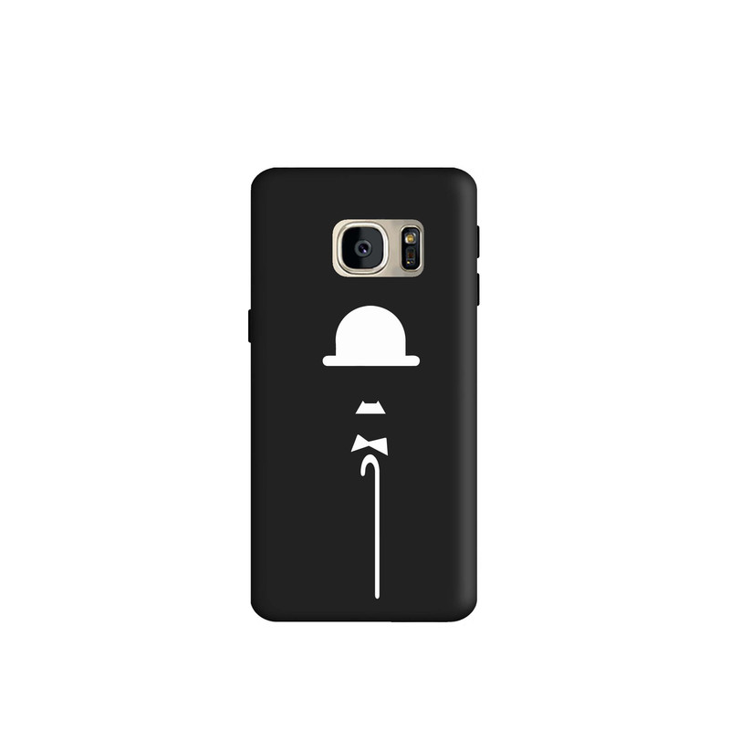 کاور طرح چارلی چاپلین کد s4730 مناسب برای گوشی موبایل سامسونگ Galaxy S7 Edge