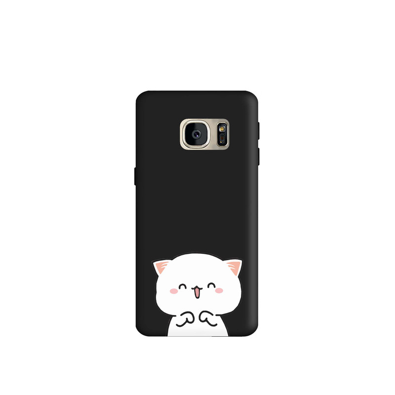 کاور طرح گربه فانتزی دخترانه کد s4770 مناسب برای گوشی موبایل سامسونگ Galaxy S7 Edge