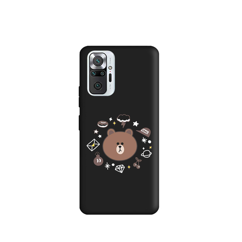 کاور قاب گارد طرح خرس لاین مینیمال کد s6386 مناسب برای گوشی موبایل شیائومی Redmi Note 10 Pro Max