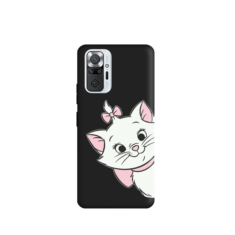 کاور قاب گارد طرح گربه سفید صورتی کد s6417 مناسب برای گوشی موبایل شیائومی Redmi Note 10 Pro Max