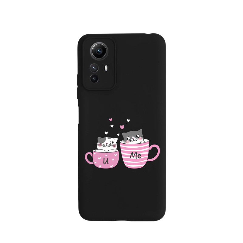 کاور طرح گربه فنجون کد s5624 مناسب برای گوشی موبایل شیائومی Redmi Note 12s