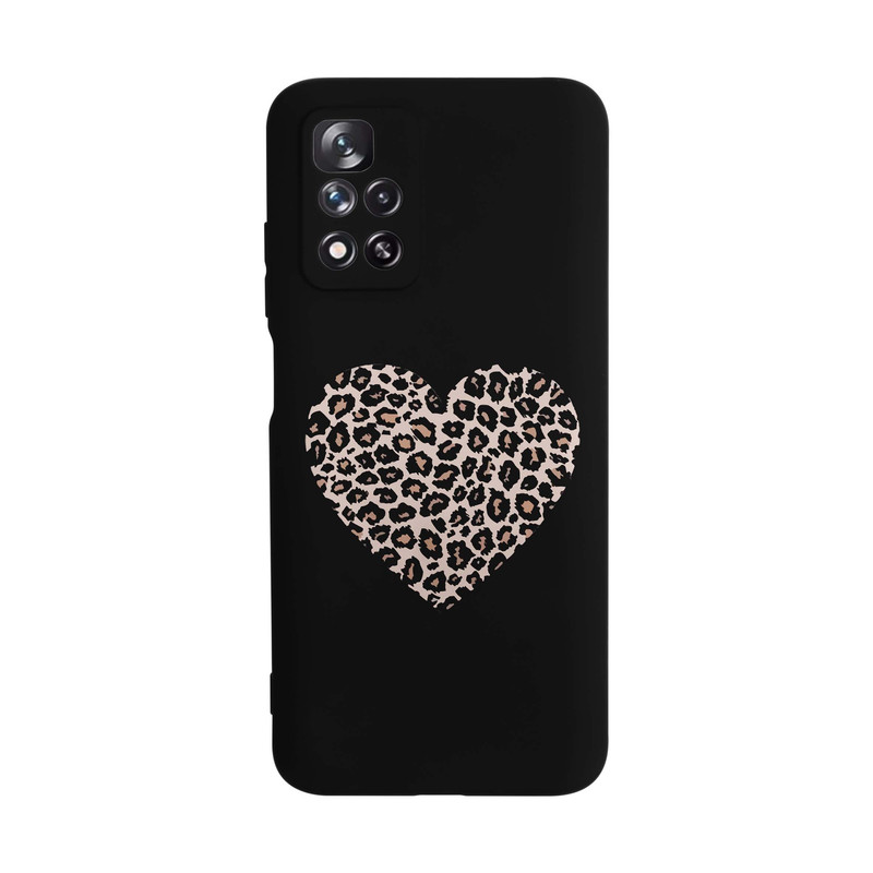کاور قاب گارد طرح قلب پلنگی کد s6224 مناسب برای گوشی موبایل شیائومی Redmi Note 11T 5G