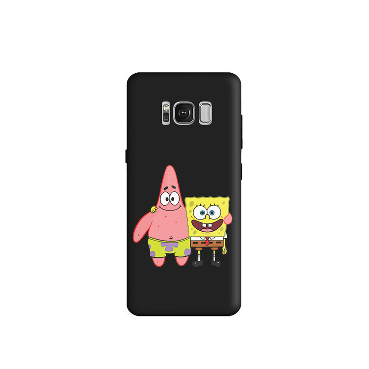 کاور طرح پاتریک و باب اسفنجی کد s1795 مناسب برای گوشی موبایل سامسونگ Galaxy S8