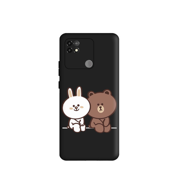 کاور قاب گارد طرح خرس و خرگوش لاین کد s9647 مناسب برای گوشی موبایل شیائومی Poco C40 / Redmi 10C