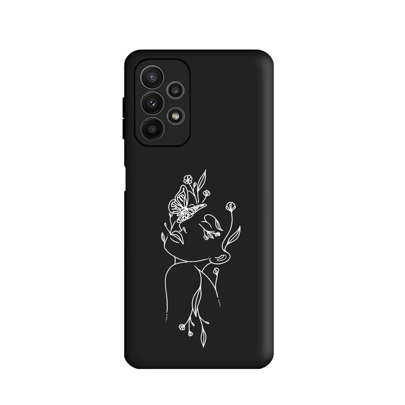 کاور طرح مینیمال دخترانه کد u5795 مناسب برای گوشی موبایل سامسونگ galaxy A23