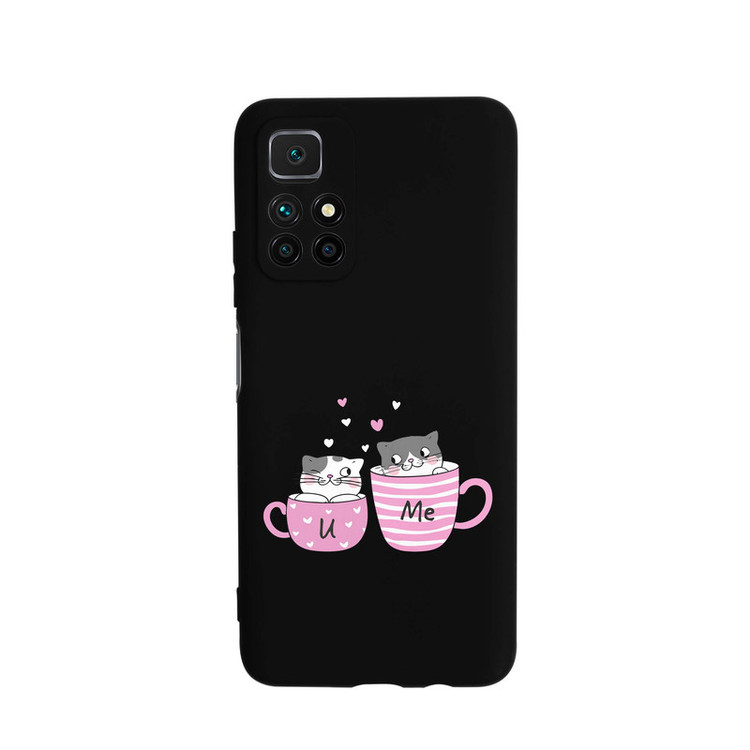 کاور قاب گارد طرح گربه فنجون کد s10744 مناسب برای گوشی موبایل شیائومی Redmi Note 11 Pro Plus