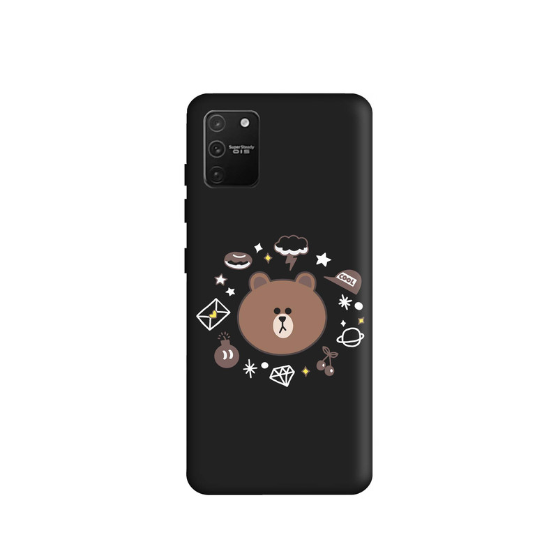 کاور قاب گارد طرح خرس لاین مینیمال کد s10588 مناسب برای گوشی موبایل سامسونگ Galaxy S10 Lite