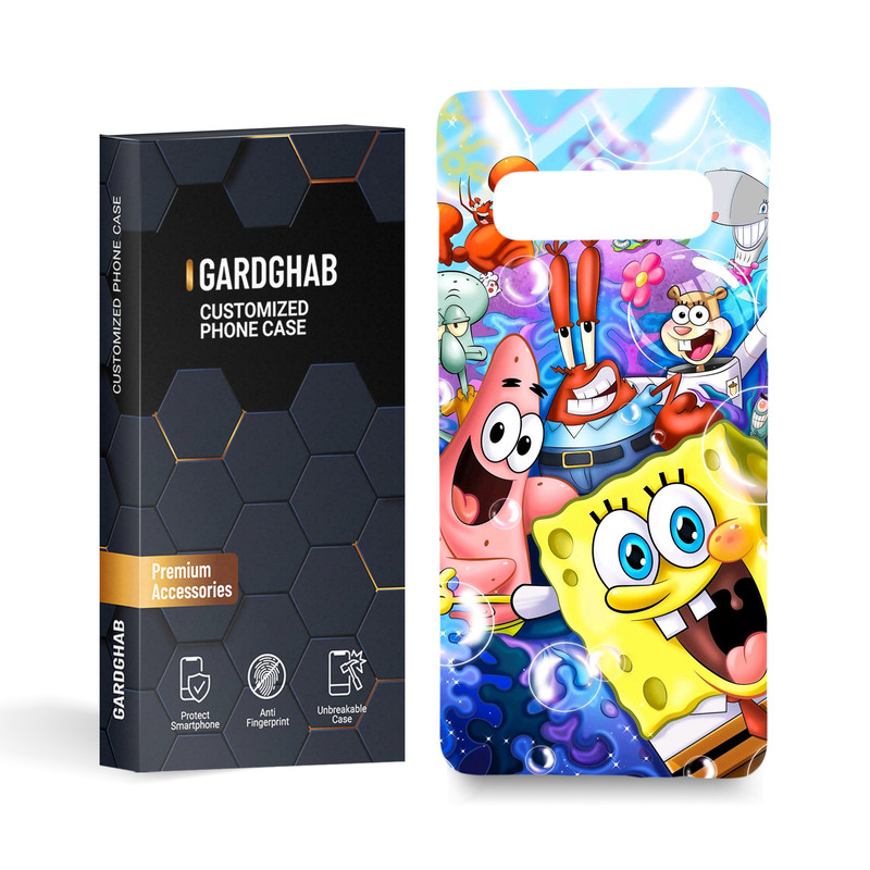 کاور گارد قاب مدل باب اسفنجی مناسب برای گوشی موبایل سامسونگ Galaxy s10
