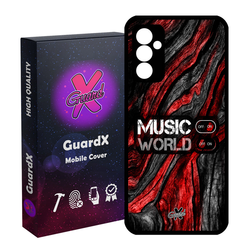 کاور گارد ایکس طرح Music مدل Glass10160 مناسب برای گوشی موبایل سامسونگ Galaxy A14 / A14 5G
