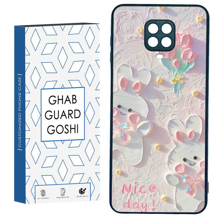 کاور قاب گارد گوشی طرح گل کد TPU-214 مناسب برای گوشی موبایل شیائومی Redmi Note 9 pro / Note 9s