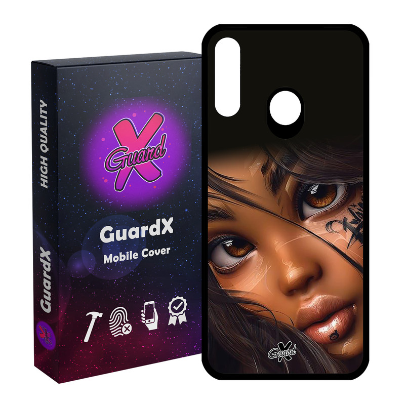 کاور گارد ایکس طرح دختر مدل Glass10365 مناسب برای گوشی موبایل سامسونگ Galaxy A20s